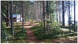 Hütten im Nationalpark Skuleskogen